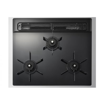 画像2: ハーマン ビルトインコンロ 600ｍｍタイプ Glass Top コンロ部温度調節タイプ 無水片面焼き [DG32V3WTP1SV 都市ガス]