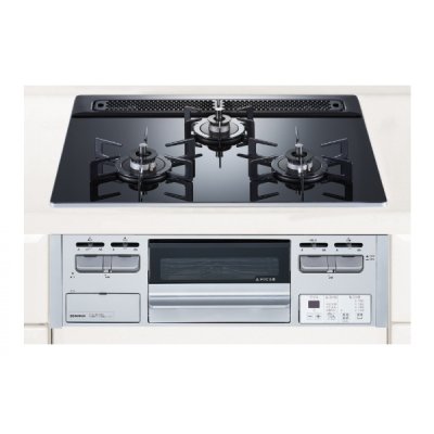 画像1: ハーマン ビルトインコンロ 600ｍｍタイプ Glass Top コンロ部温度調節タイプ 無水片面焼き [DG32V3WTP1SV プロパン]