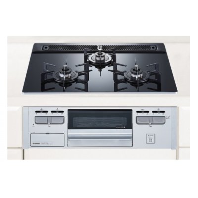 画像1: ハーマン ビルトインコンロ 600ｍｍタイプ Glass Top シンプルタイプ 無水片面焼き [DG32V3VP1SV 都市ガス]