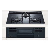 ハーマン ビルトインコンロ 600ｍｍタイプ Glass Top シンプルタイプ 無水片面焼き [DG32V3VP1 都市ガス]
