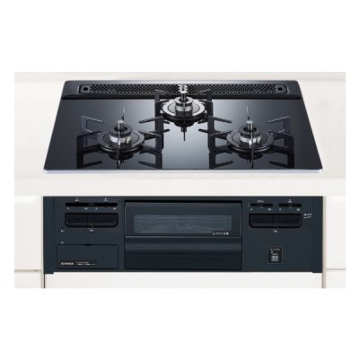 画像1: ハーマン ビルトインコンロ 600ｍｍタイプ Glass Top シンプルタイプ 無水片面焼き [DG32V3VP1 都市ガス]