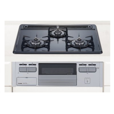 画像1: ハーマン ビルトインコンロ 600ｍｍタイプ Metal Top ホーロートップ 無水片面・両面焼き 温度調節なしタイプ [DG32T2VQ1SV プロパン]