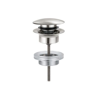 画像1: グローエ 65807DC0J パーツ 洗面器用 排水金具 ダイレクトプッシュ式 欧州陶器用(スーパースチール) ※受注生産品 §