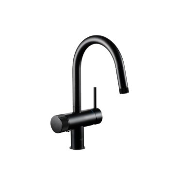 画像1: グローエ JPK61803 キッチン用水栓 ミンタ 浄水器一体型シングルレバー キッチン混合栓(ベルベットブラック)