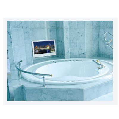 画像2: ツインバード VB-BB241W 浴室テレビ 24V型地上 CA BS 110度CSデジタル ハイビジョン リモコン付 ホワイト