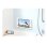 画像3: ツインバード VB-BB162W 浴室テレビ 16V型地上 CA BS 110度CSデジタル ハイビジョン リモコン付 ホワイト (3)