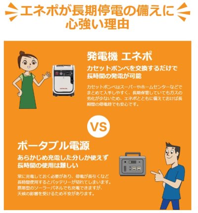 画像6: ホンダ EU9IGB(エネポ) 正弦波インバーター搭載発電機 超低騒音型 ガス発電機 カセットボンベ(2本)用 ♪
