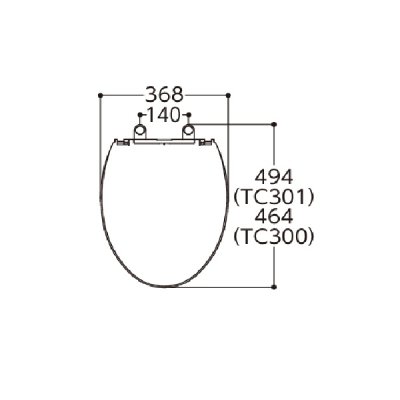 画像3: TOTO [TC300 ホワイトグレー] 普通便座 ソフト閉止付き レギュラーサイズ §