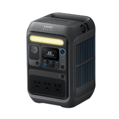 画像1: Anker ポータブル電源 蓄電池 Solix C300 Portable Power Station ブラック ♪