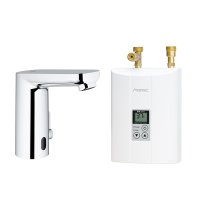 イトミック ITG-E250ESCE 小型電気温水器 水栓セット 瞬間式シリーズ EIX-250C0 5.0kW 200V25A ＋ グローエ 自動混合水栓 ESCE 受注生産 §