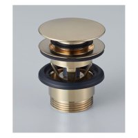 セラトレーディング FM2677-HS ダイレクトプッシュ排水ヘッド部 ブラッシュドシャンパンゴールド ♪