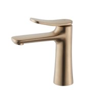 セラトレーディング FM38011ES-HS フロー 湯水混合栓(引棒なし・コールドスタート) ブラッシュドシャンパンゴールド ♪