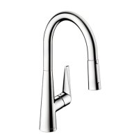 セラトレーディング HG72813Y タリスS キッチン用湯水混合栓(スパウト引出しタイプ) クロム ♪