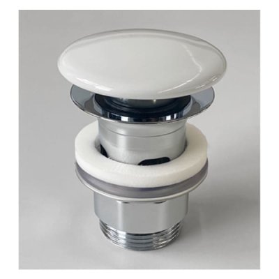 画像1: セラトレーディング VB8L0334 ダイレクトプッシュ排水ヘッド部 ホワイト ♪
