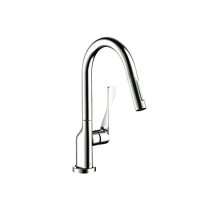 セラトレーディング HG39835F アクサーチッテリオ キッチン用湯水混合栓(スパウト引出しタイプ) クロム ♪