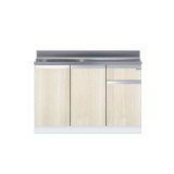 onedo/ワンド/旧マイセット KTD4-80-100S-(左/右)-RV 木目 KTD4型 薄型 組合せ型流し台 壁出し 一槽流し台 間口100cm 奥行46cm ♪