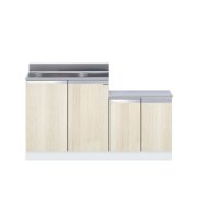 onedo/ワンド/旧マイセット KTD4-80-140K-(左/右)-RV 木目 KTD4型 薄型 一体型流し台 壁出し 間口140cm 奥行46cm ♪