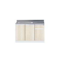 onedo/ワンド/旧マイセット KTD5-80-120S-(左/右)-RV 木目 KTD5型 組合せ型流し台 壁出し 一槽流し台 間口120cm 奥行55cm ♪