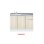 画像1: onedo/ワンド/旧マイセット KTD5-85-110DS-(左/右)-RV 木目 KTD5型 ハイトップ 組合せ型流し台 トップ出し 一槽流し台 間口110cm 奥行55cm ♪ (1)