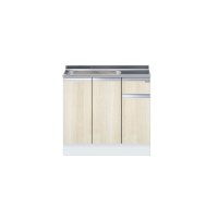 onedo/ワンド/旧マイセット KTD5-85-90S-(左/右)-RV 木目 KTD5型 ハイトップ 組合せ型流し台 壁出し 一槽流し台 間口90cm 奥行55cm ♪