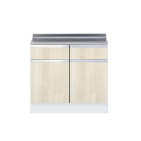 onedo/ワンド/旧マイセット KTD5-85-90T-RV 木目 KTD5型 ハイトップ 調理台 引出し1段 間口90cm 奥行55cm ♪