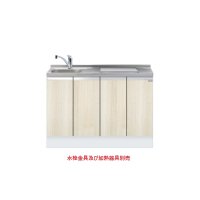 onedo/ワンド/旧マイセット KTD6-85-120DS2-(左/右)-RV 木目 KTD6型 深型 ビルトイン流し台 トップ出し ベースキャビネット 間口120cm 奥行60cm ♪