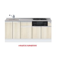 onedo/ワンド/旧マイセット KTD6-85-180DS3G-(左/右)-RV 木目 KTD6型 深型 ビルトイン流し台 トップ出し ベースキャビネット 間口180cm 奥行60cm ♪