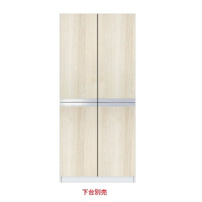 画像1: onedo/ワンド/旧マイセット STO-80RB-RV 木目 STO型 壁面収納 トールユニット扉タイプ 上台 間口80cm 奥行36cm 受注生産品 §♪