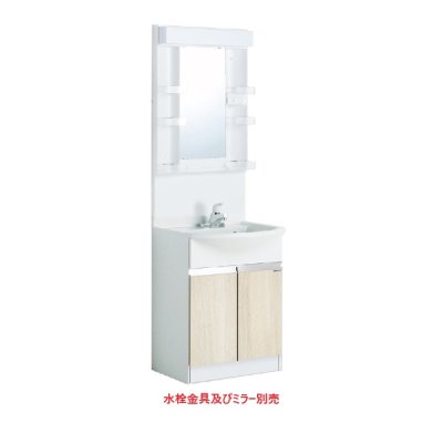 画像1: onedo/ワンド/旧マイセット WSR-60AW-RV 木目 WSR型 洗面ユニット ポリエステル樹脂タイプ 間口60cm 奥行53cm ♪