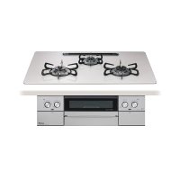 パロマ 『PD-829WS-U75CV 都市ガス』 ビルトインコンロ WITHNA ウィズナ 左右強火力 75cm 3口 水なし両面焼グリル ティアラシルバー