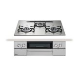 パロマ 『PD-829WS-U60GH プロパン』 ビルトインコンロ WITHNA ウィズナ 左右強火力 60cm 3口 水なし両面焼グリル シャインシルバー