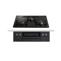 パロマ 『PD-829W-U60GZ プロパン』 ビルトインコンロ WITHNA ウィズナ ブラックライン 60cm 3口 水なし両面焼グリル マッティーブラック