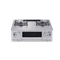 パロマ 『PA-F99WCV-L プロパン』 ガスコンロ GRAND CHEF PREMIUM 左強火力 59cm 2口 水なし両面焼グリル ティアラシルバー ラ・クックグラン同梱