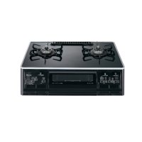 パロマ 『PA-A66WCK-R プロパン』 ガスコンロ S-series 右強火力 59cm 2口 水なし両面焼グリル クリアパールブラック