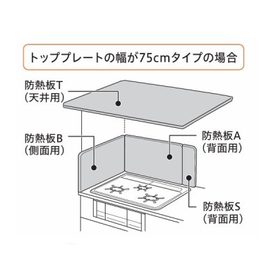 画像2: パロマ 90083061400 ビルトインコンロ部材 防熱板T (900×550) 天井用