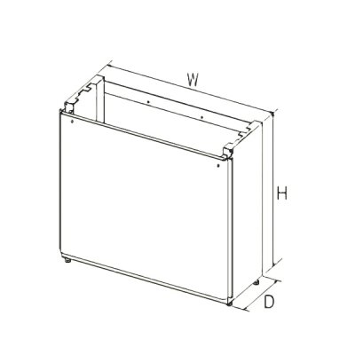 画像1: パロマ SDFA-10 650L ガス給湯器部材 据置台