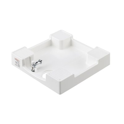 画像1: SANEI/三栄水栓 H5410S6-W-640 洗濯機用品 洗濯機パン 洗濯機パン(洗濯機用水栓付) ホワイト