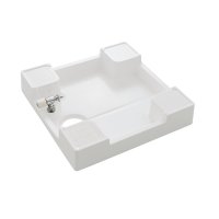 SANEI/三栄水栓 H5410KS-W-640 洗濯機用品 洗濯機パン 洗濯機パン(洗濯機用水栓付) ホワイト