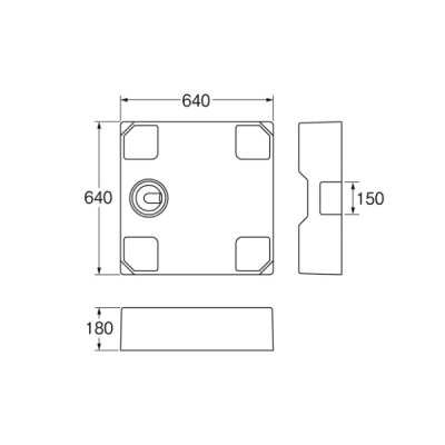 画像2: SANEI/三栄水栓 H546-W-640 洗濯機用品 洗濯機パン 洗濯機パン(床上配管用) ホワイト