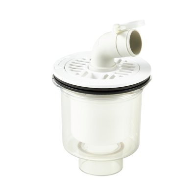 画像1: SANEI/三栄水栓 H5550CW-50 洗濯機用品 洗濯機排水トラップ 洗濯機排水トラップ