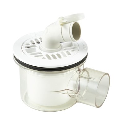 画像1: SANEI/三栄水栓 H5551CW-50 洗濯機用品 洗濯機排水トラップ 洗濯機排水トラップ