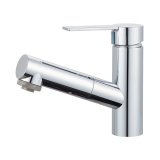 SANEI/三栄水栓 K37532EJ 混合栓 スプレー（シャワー）混合栓 シングルスプレー混合栓(FB)