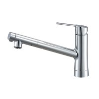 SANEI/三栄水栓 K87122EJV 混合栓 スプレー混合栓 シングルワンホールスプレー混合栓