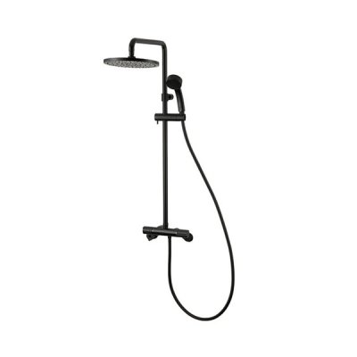 画像1: SANEI/三栄水栓 SK18C-1S1-MDP-13 混合栓 壁付シャワー混合栓 サーモシャワー混合栓 URBAN TOWER マットブラック 受注生産品 §