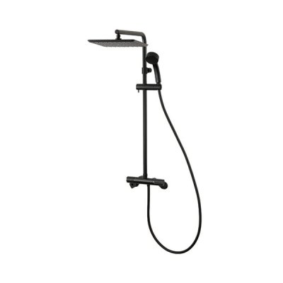 画像1: SANEI/三栄水栓 SK18C-1S2-MDP-13 混合栓 壁付シャワー混合栓 サーモシャワー混合栓 URBAN TOWER マットブラック 受注生産品 §