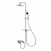 SANEI/三栄水栓 SK18CK-2S1 混合栓 壁付シャワー混合栓 サーモシャワー混合栓 URBAN TOWER 寒冷地用 クロム