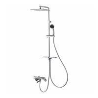 SANEI/三栄水栓 SK18CK-2S2 混合栓 壁付シャワー混合栓 サーモシャワー混合栓 URBAN TOWER 寒冷地用 クロム