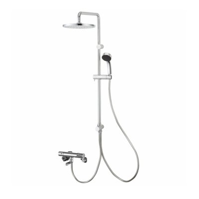 画像1: SANEI/三栄水栓 SK18CK-2S3 混合栓 壁付シャワー混合栓 サーモシャワー混合栓 URBAN TOWER 寒冷地用 クロム