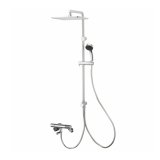 SANEI/三栄水栓 SK18CK-2S4 混合栓 壁付シャワー混合栓 サーモシャワー混合栓 URBAN TOWER 寒冷地用 クロム