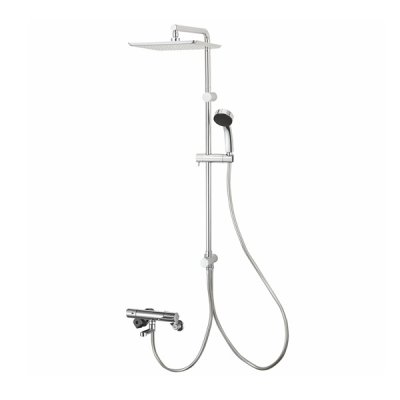 画像1: SANEI/三栄水栓 SK18CK-2S4 混合栓 壁付シャワー混合栓 サーモシャワー混合栓 URBAN TOWER 寒冷地用 クロム